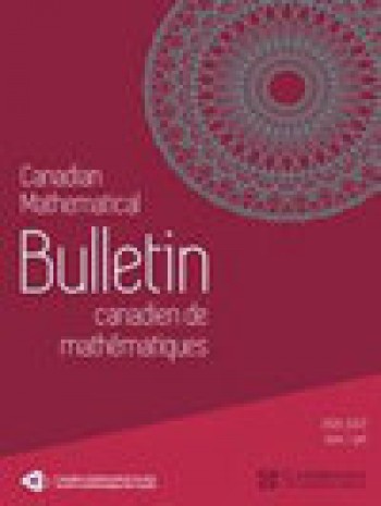 加拿大数学公报-bulletin Canadien De Mathematiques